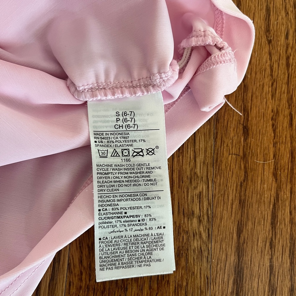 Pink Girls Rash Guard - Picture 3 of 4